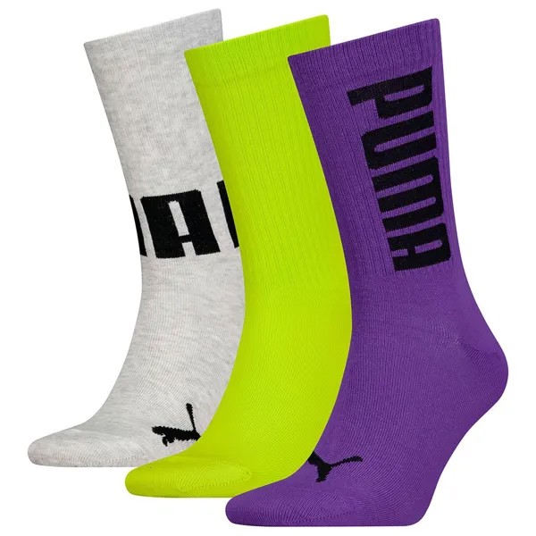 Носки Puma Big Logo long 3 units, разноцветный