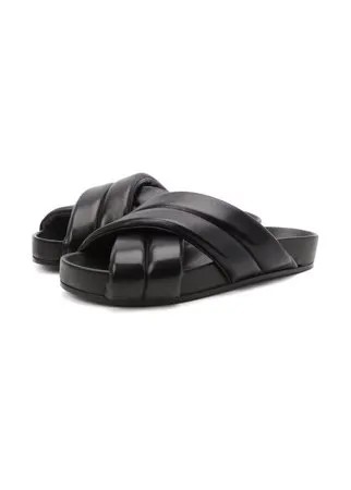 Кожаные шлепанцы Jil Sander