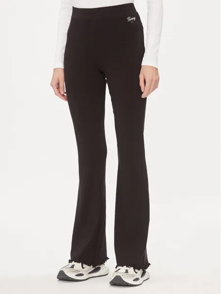 Расклешенные брюки из ткани Tommy Jeans, черный