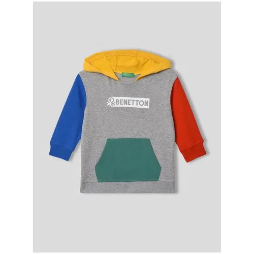 Толстовка с капюшоном и принтом United Colors of Benetton для мальчика 23P-3T32G200C-901-98