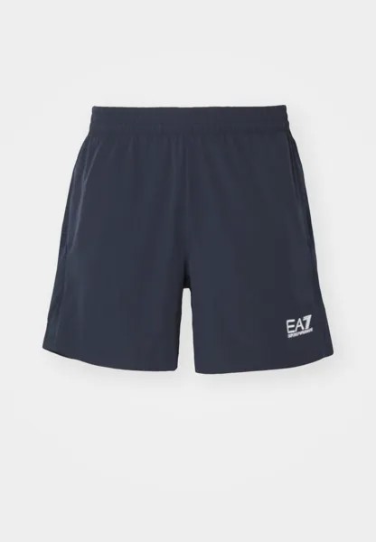 Короткие спортивные штаны EA7 Emporio Armani, темно-синий