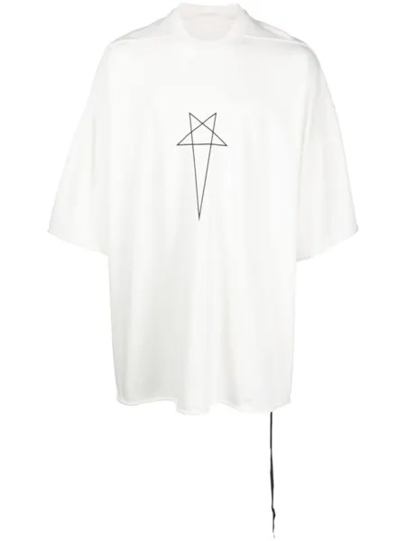 Rick Owens DRKSHDW футболка Pentagram, белый