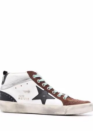 Golden Goose высокие кеды с нашивками