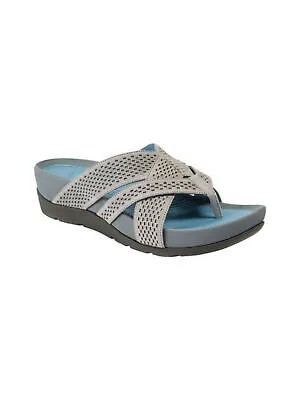 Женские серые легкие вьетнамки на танкетке BARETRAPS Agatha Toe без шнуровки, 11 м