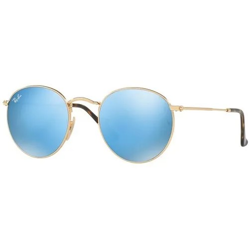 Солнцезащитные очки Ray-Ban, голубой, золотой