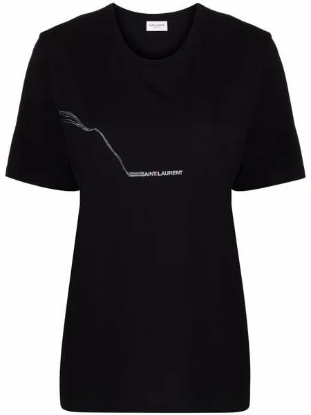 Saint Laurent футболка с логотипом