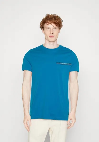 Базовая футболка ФУТБОЛКА MONOTYPE SMALL BEST STRIPE Tommy Hilfiger, лазурный цвет морской волны