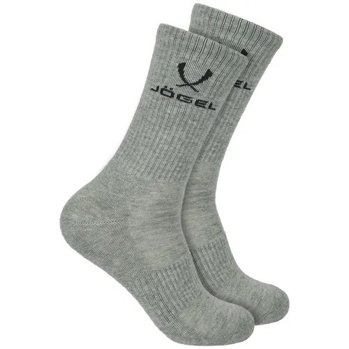 Носки высокие Jögel ESSENTIAL High Cushioned Socks JE4SO0421. MG, меланжевый, 2 пары - 32-34