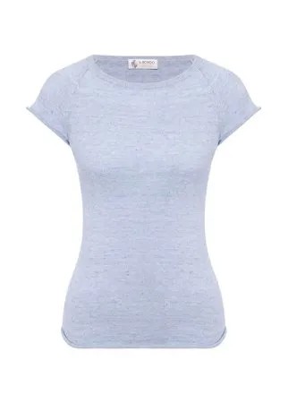 Футболка из смеси льна и хлопка Il Borgo Cashmere