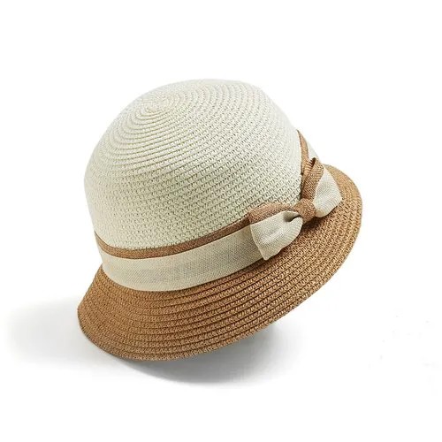 Плетеная шляпка в винтажном стиле 
