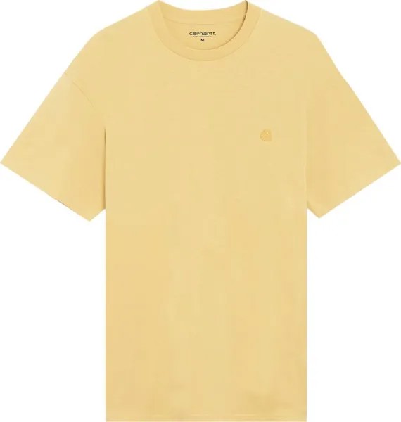 Футболка Carhartt WIP Chase Short-Sleeve T-Shirt 'Yellow', желтый