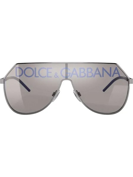 Dolce & Gabbana Eyewear солнцезащитные очки-авиаторы с логотипом