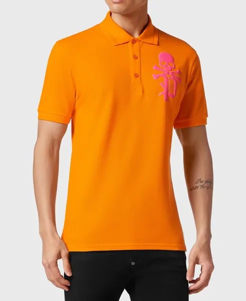 Рубашка поло Philipp Plein, оранжевый
