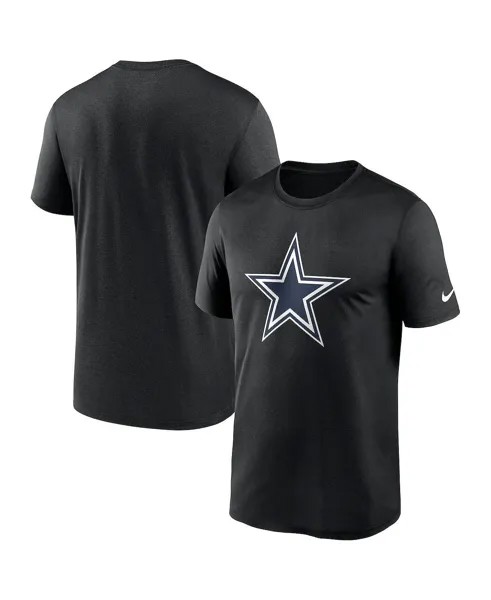 Мужская черная футболка с логотипом Dallas Cowboys Legend Performance Nike