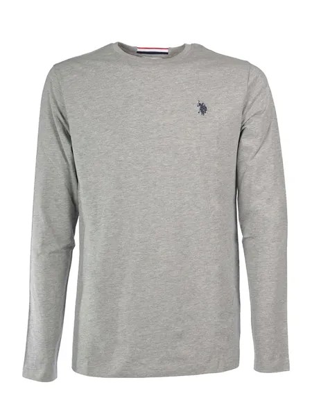 Лонгслив U.S. Polo Assn., светло-серый