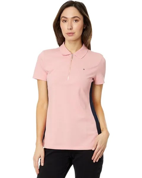 Поло Tommy Hilfiger Side Pannel Zip, цвет Bridal Rose