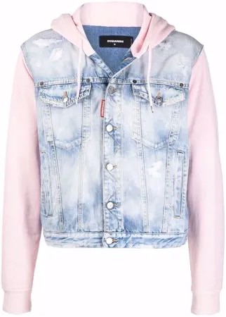 Dsquared2 джинсовая куртка со вставками