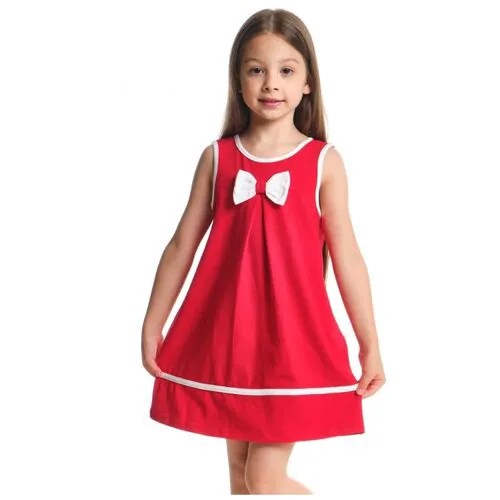 Платье для девочек Mini Maxi, модель 0633, цвет красный, размер 98