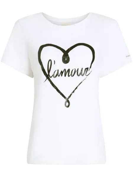 Cinq A Sept футболка L'Amour, белый