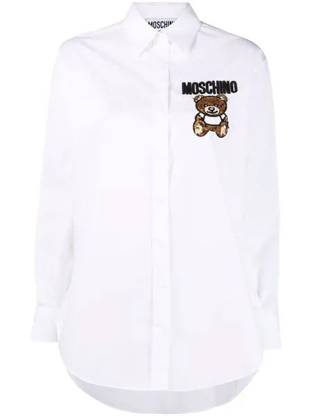 Moschino рубашка Teddy Bear с бисером