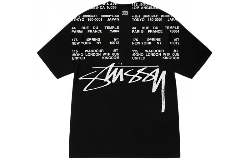 Футболка Stussy унисекс, цвет Black