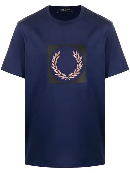 FRED PERRY футболка Laurel Wreath с вышивкой