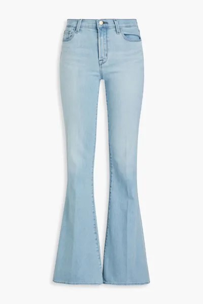 Расклешенные джинсы с высокой посадкой J Brand, легкий деним