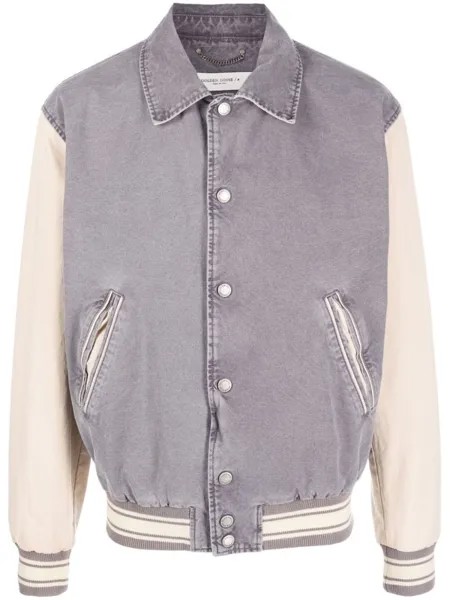 Бомбер с логотипом Golden Goose, серый