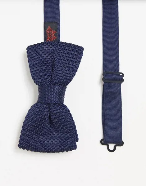 Вязаный галстук-бабочка Devils Advocate-Темно-синий