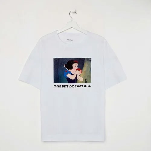 Футболка «Белоснежка» Принцессы oversize, цвет белый