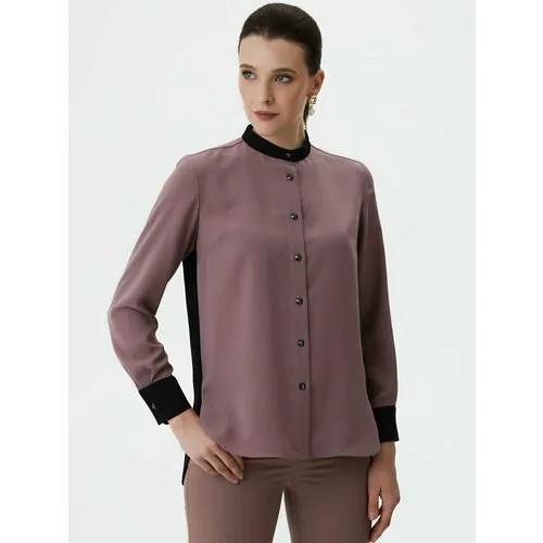 Блуза  Арт-Деко, размер 44, коричневый