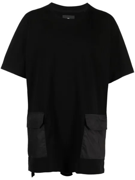 Y-3 футболка с нашивкой-логотипом, черный