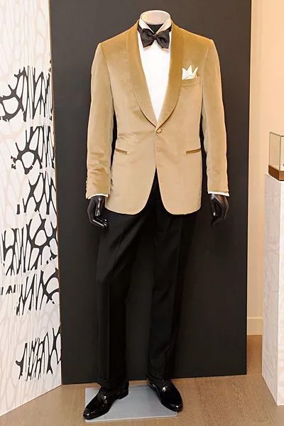 Новейший дизайн пальто и брюк золотые бархатные мужские свадебные костюмы приталенный костюм для сцены под заказ смокинг 2 предмета блейзе...