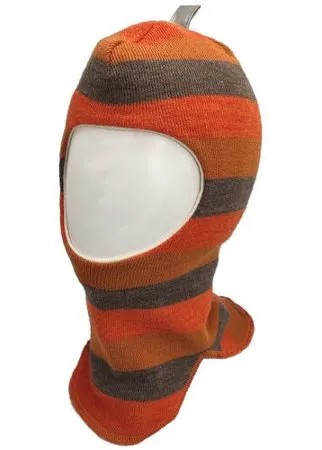 Шапка шлем Kivat демисезонная, шерсть, подкладка, размер 2, красный, оранжевый
