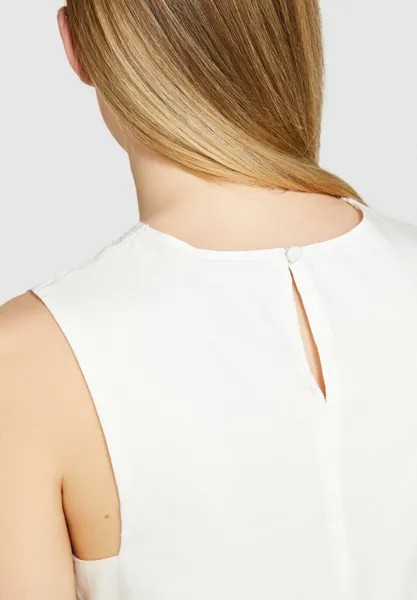 Повседневное платье Sleeveless Sisley, белое
