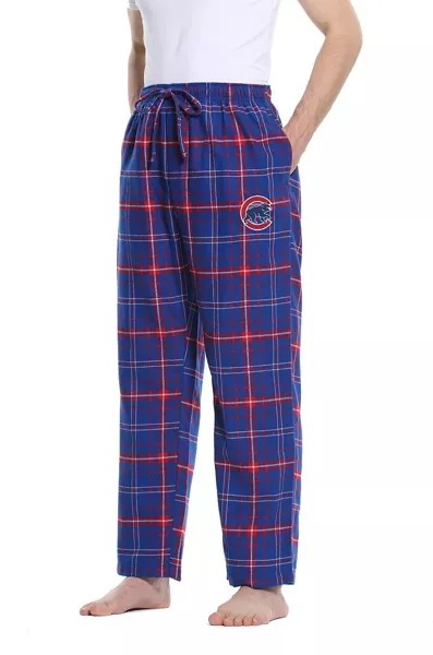 Concepts Sport Мужские фланелевые пижамные штаны в клетку Chicago Cubs