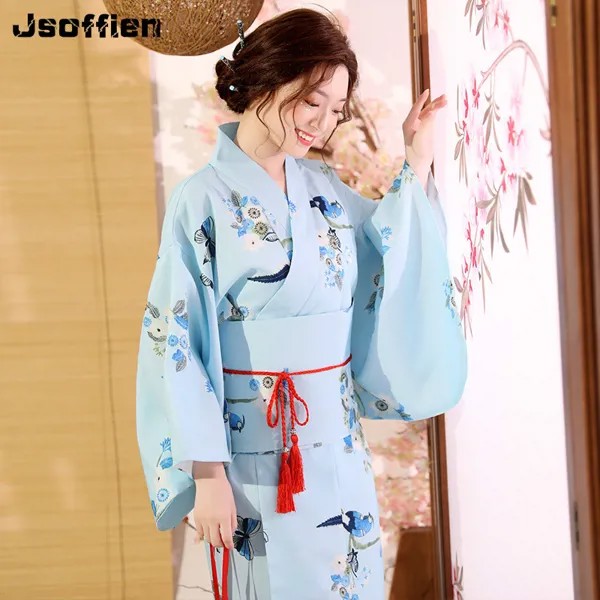 Высококачественное женское пикантное кимоно в национальном стиле, юката с Оби, новинка, вечернее платье, японский костюм для косплея, банны...