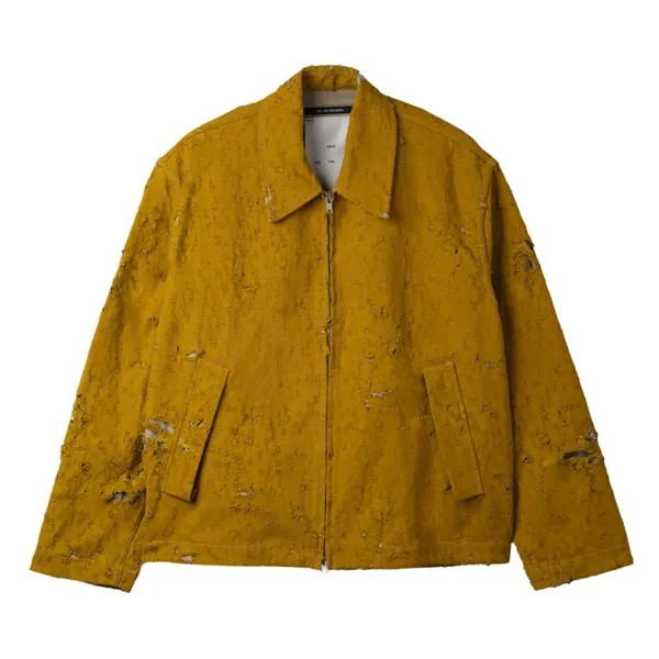 Куртка Song for the Mute Destroyed Pleated Zip Up Jacket, желтый