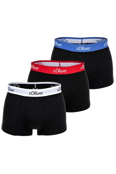 Боксеры на резинке на талии – 3 пары S Oliver, красный