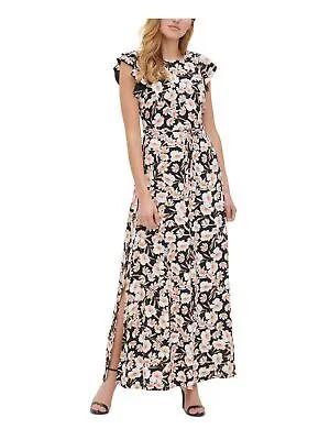 Женское платье макси TOMMY HILFIGER Black Tie с рукавами-крылышками для работы, платье трапециевидной формы 6