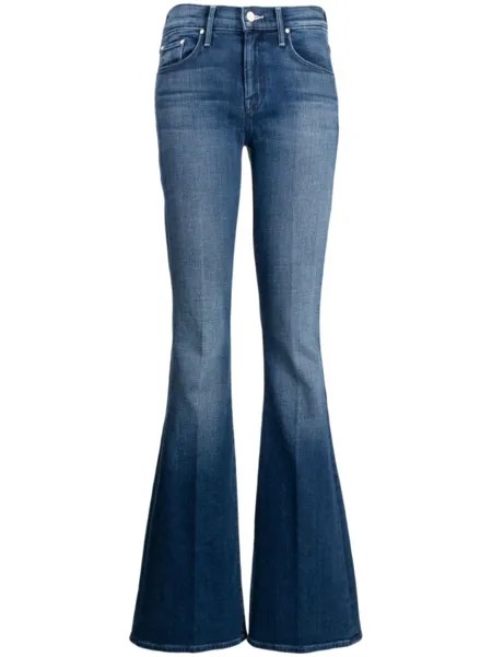 MOTHER джинсы bootcut с эффектом потертости, синий