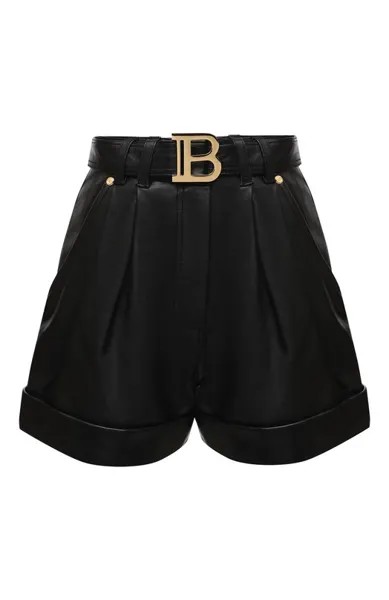 Кожаные шорты Balmain