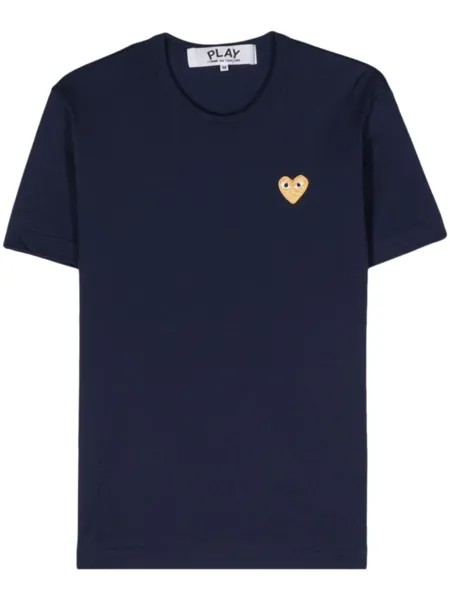 Comme Des Garçons Play футболка с нашивкой, синий