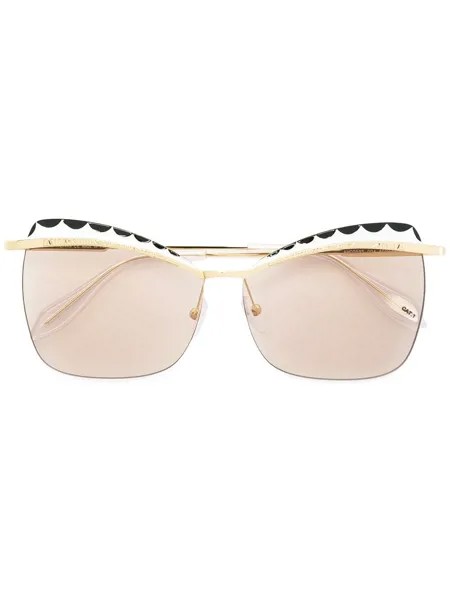 Alexander McQueen Eyewear солнцезащитные очки с оправой 