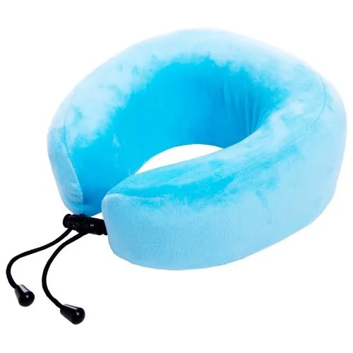 Подушка для шеи ROUTEMARK детская Travel Memo Neck Pillow, Голубая