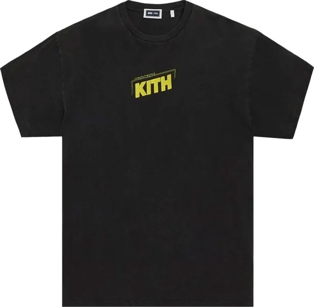 Футболка Kith For Star Wars Credits Vintage Tee 'Black', черный