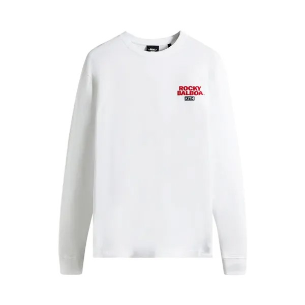 Лонгслив Kith For Rocky Go The Distance Long-Sleeve Tee 'White', белый