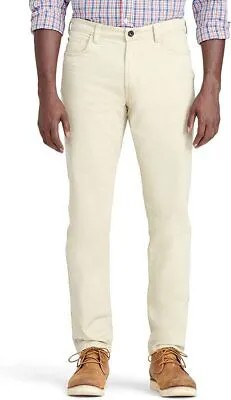 IZOD Мужские брюки-чинос прямого кроя с 5 карманами для морской воды