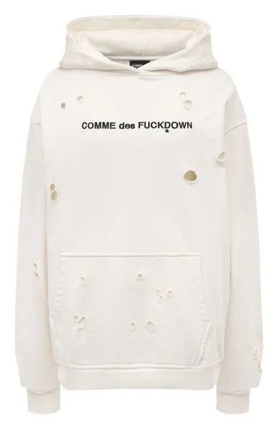 Хлопковое худи Comme des Fuckdown