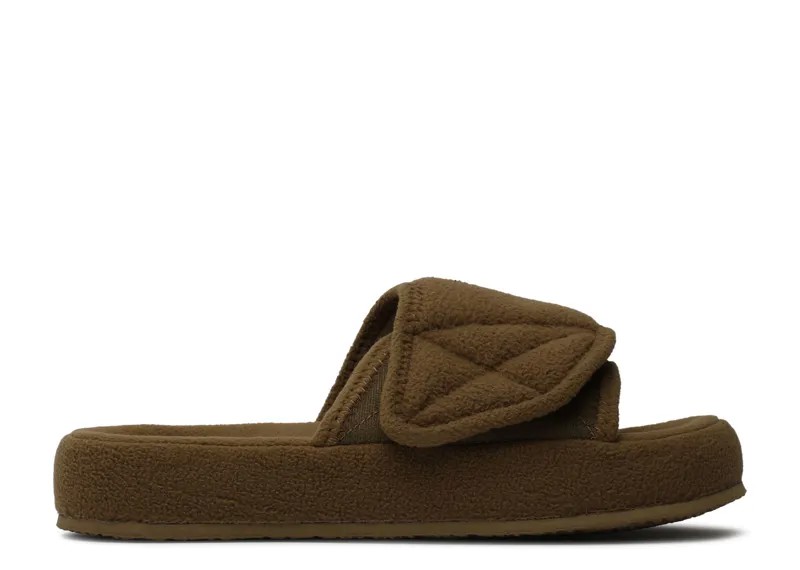 Кроссовки Yeezy Yeezy Season 7 Fleece Slide 'Trench', коричневый